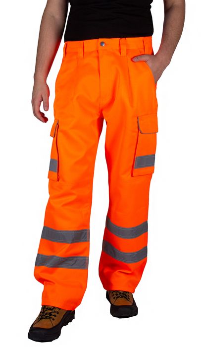 Spodnie Robocze Odblaskowe Ostrzegawcze Bhp 36/32