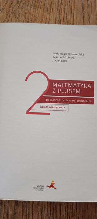 Podręcznik Matematyka z plusem 2