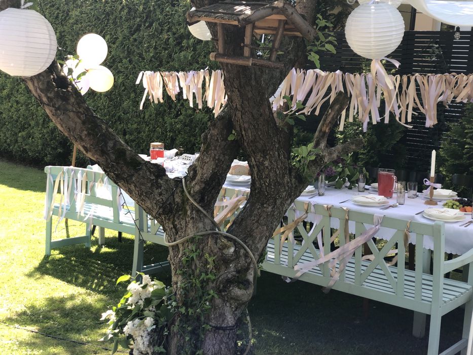 Dekoracja Komunia, wesele, urodziny, girlanda, ogród,