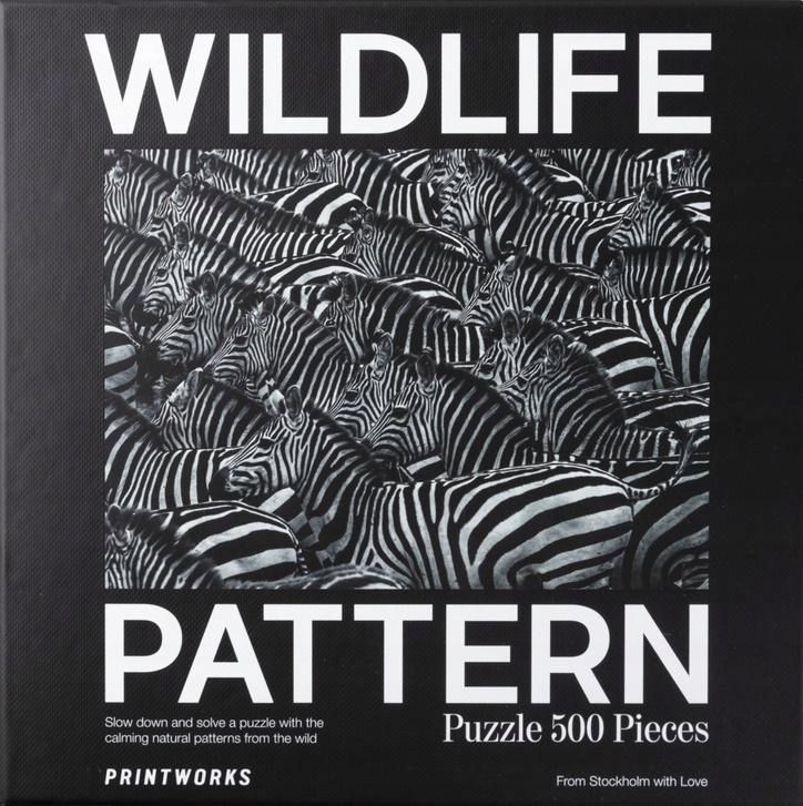 Puzzle 500 Wildlife Pattern Zebra, Printworks