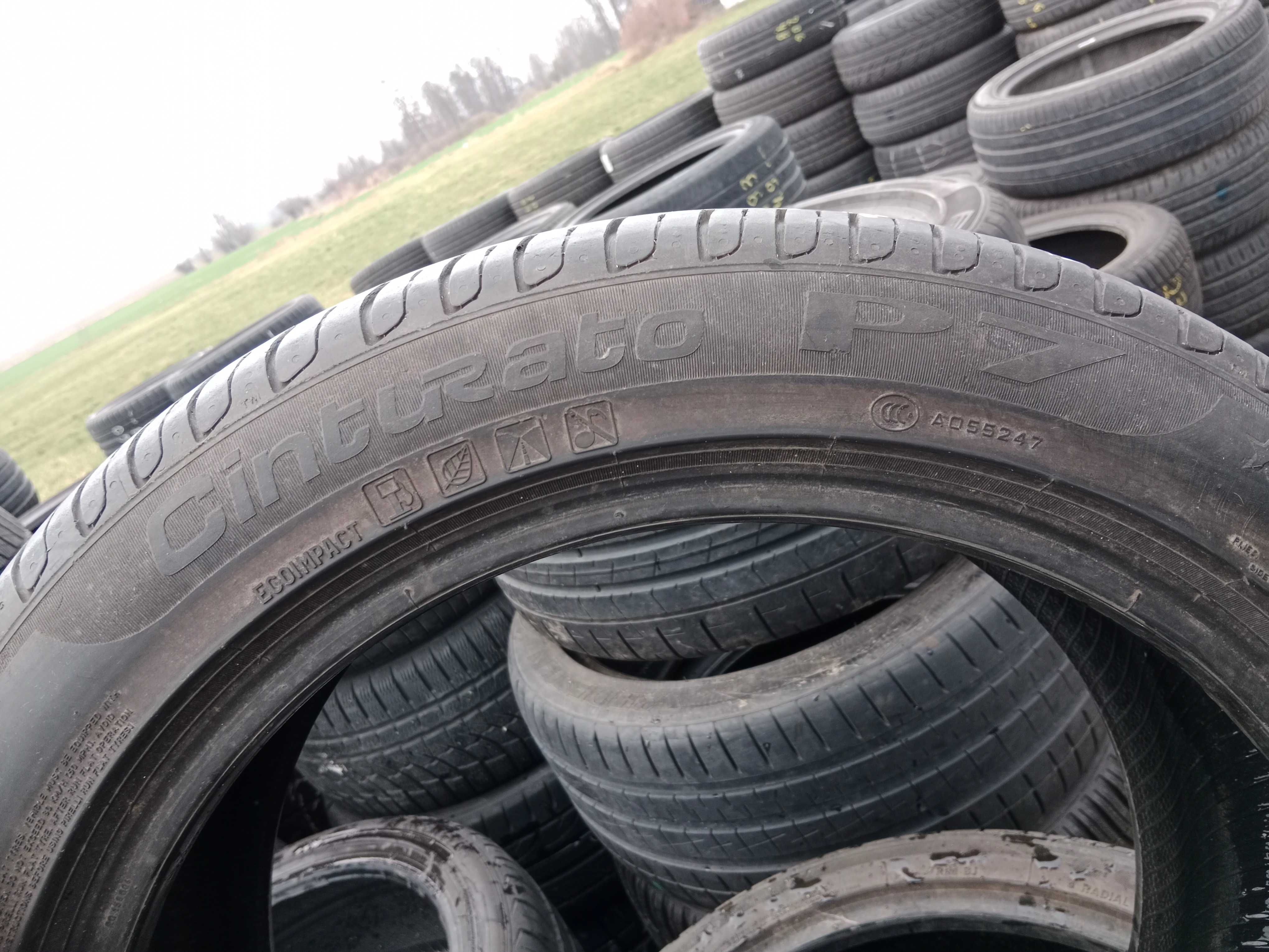 Opona używana 225/50R18 Pirelli Cinturato P7 Run Flat 1szt.