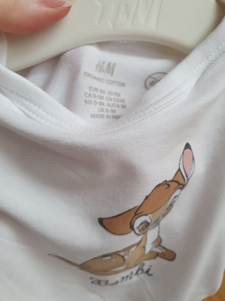 Komplet  niemowlece H&M body  i majteczki