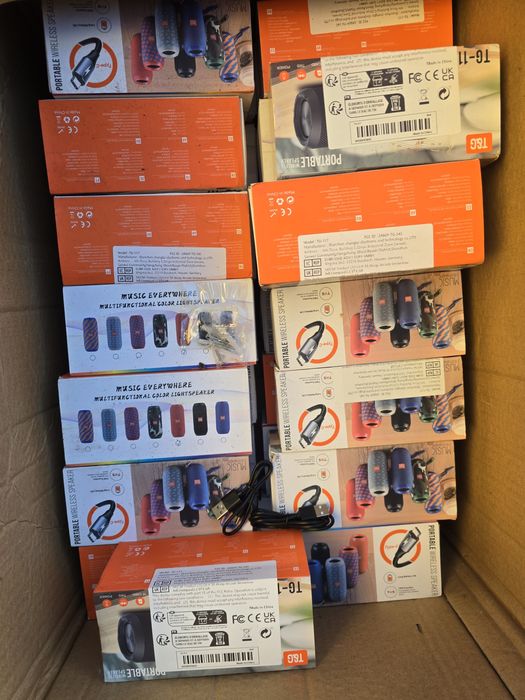 Głośniki Bluetooth bezprzewodowe – towar handlowy, paleta tanio