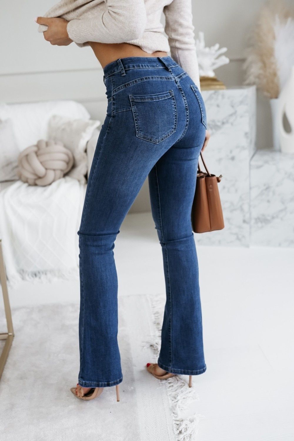 Hit! Spodnie Jeans Dzwony M.Sara Push UP rozmiar XS/ 34
