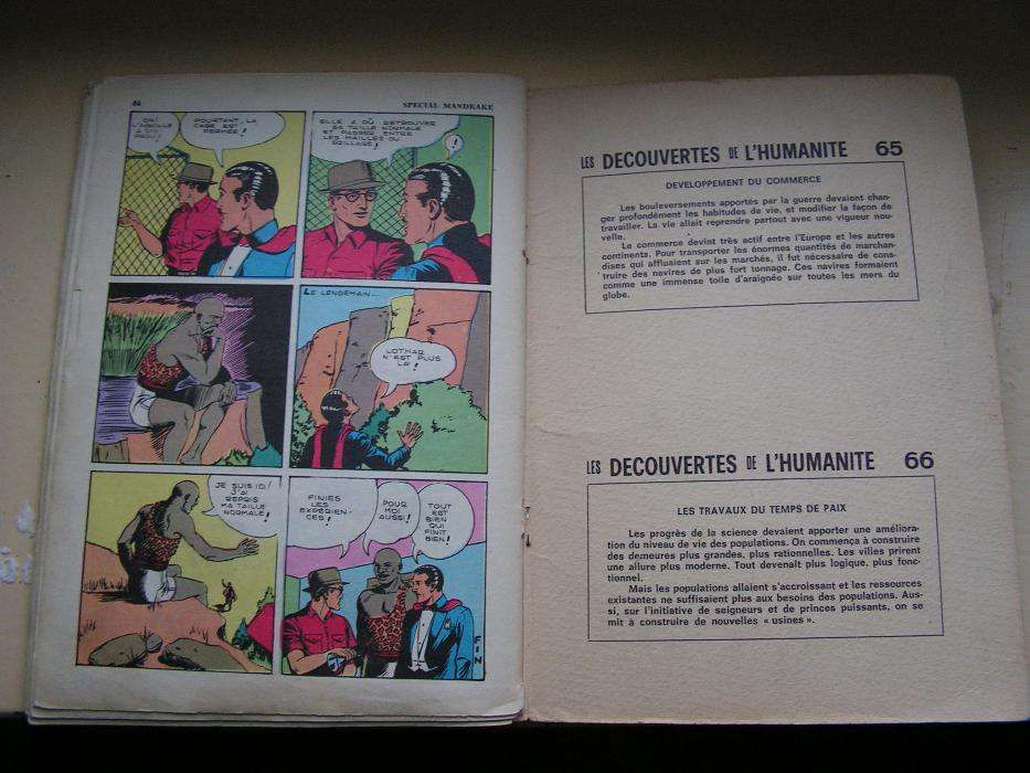 Specjal Mandrake Flash Gordon francuski komiks  1970 rok