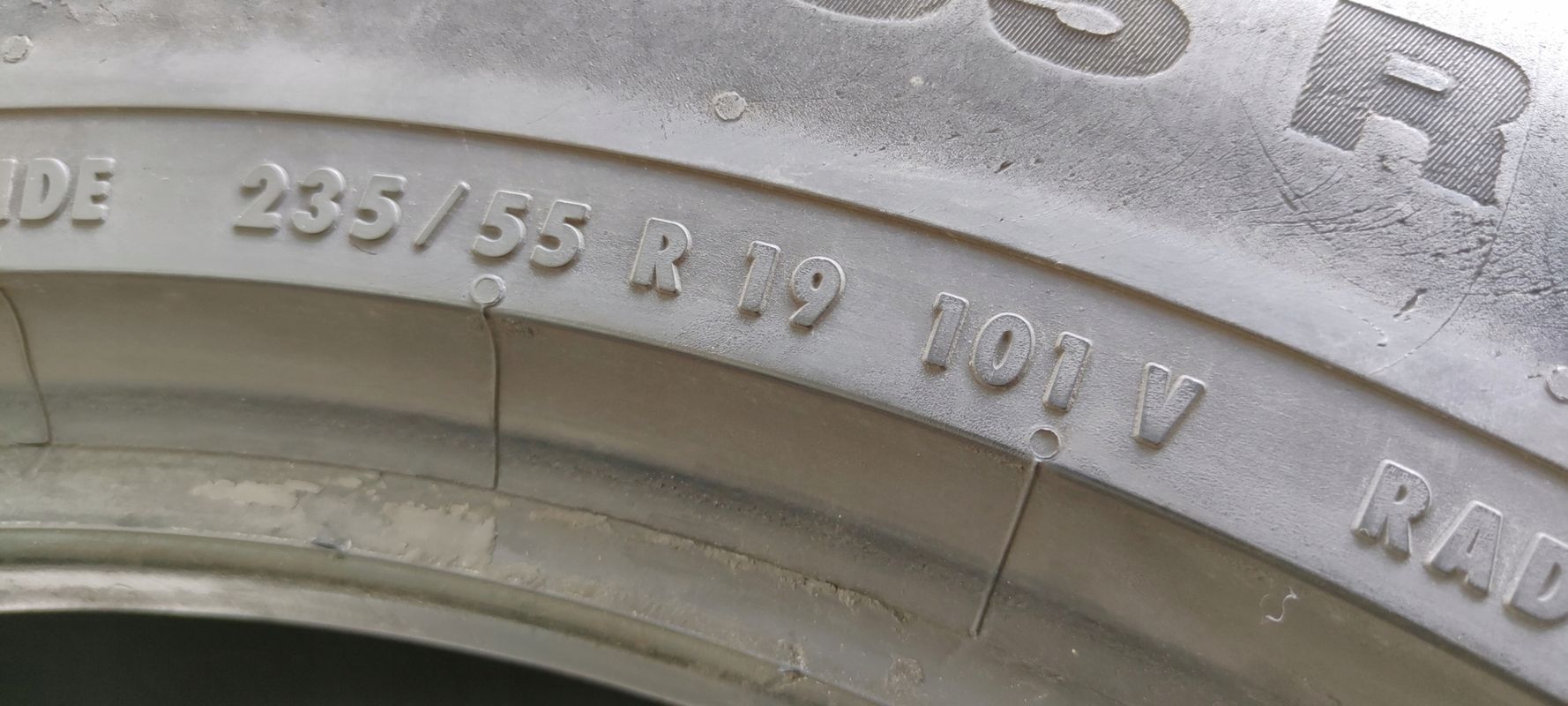 1x 235/55r19 Continental ContiSportContact 5 Suv 101v