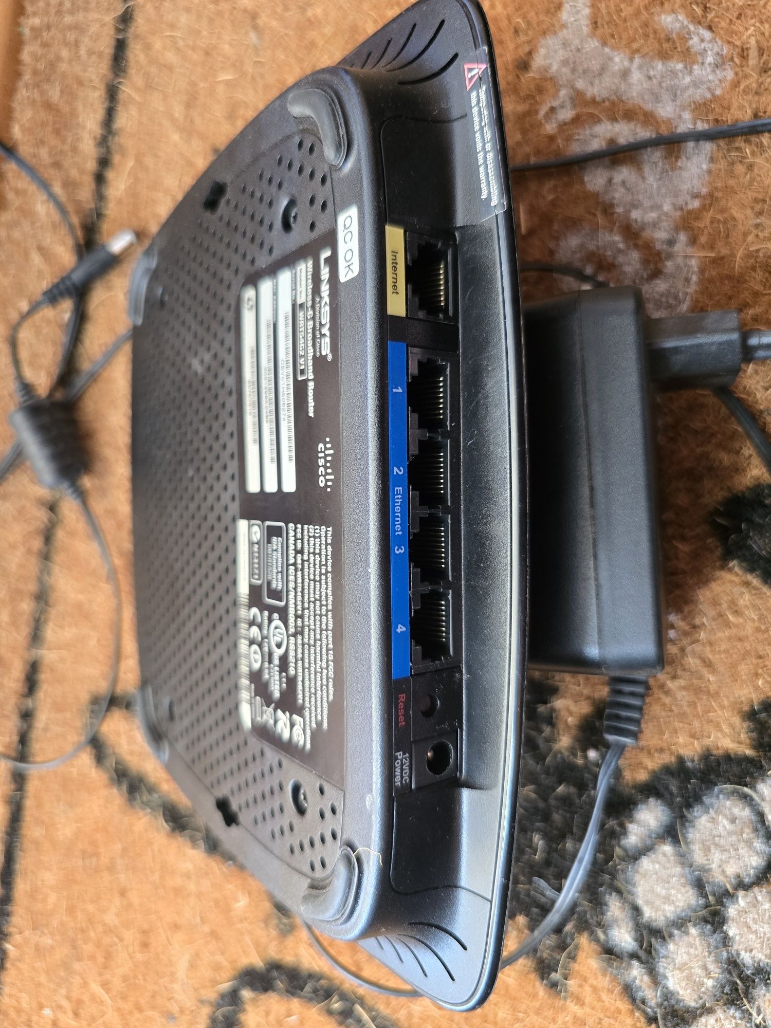 Router WiFi Linksys Cisco WRT54G2 V1