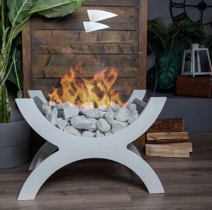 Підлоговий біокамін Hafland для освітлення (БЕЗ ДИМУ), биокамин