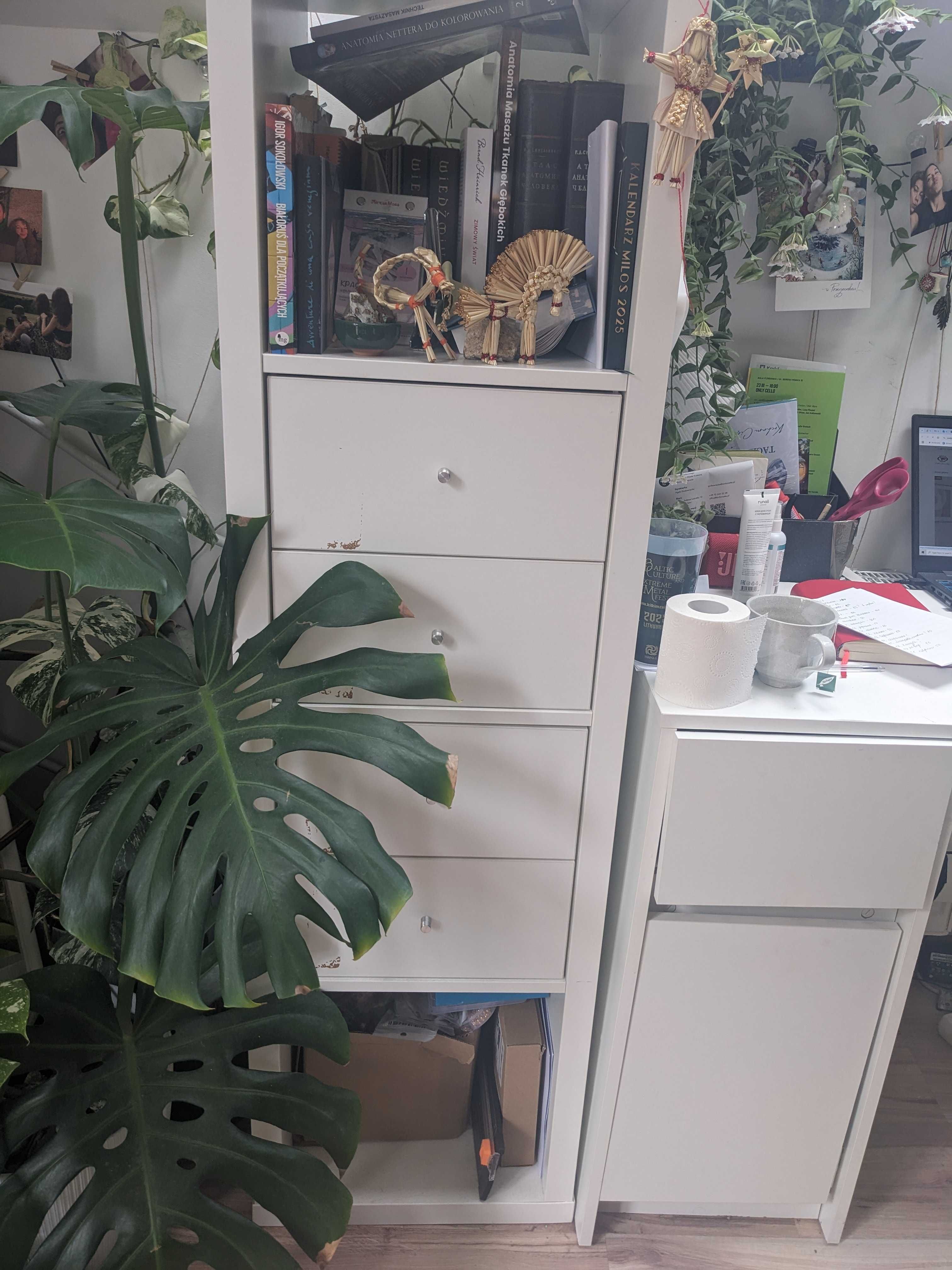 Regał Ikea Kallax z szufladami 42x147cm