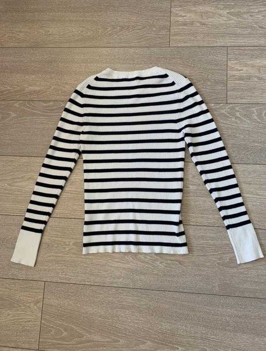 Лонгслів голів у смужку віскоза водолазка