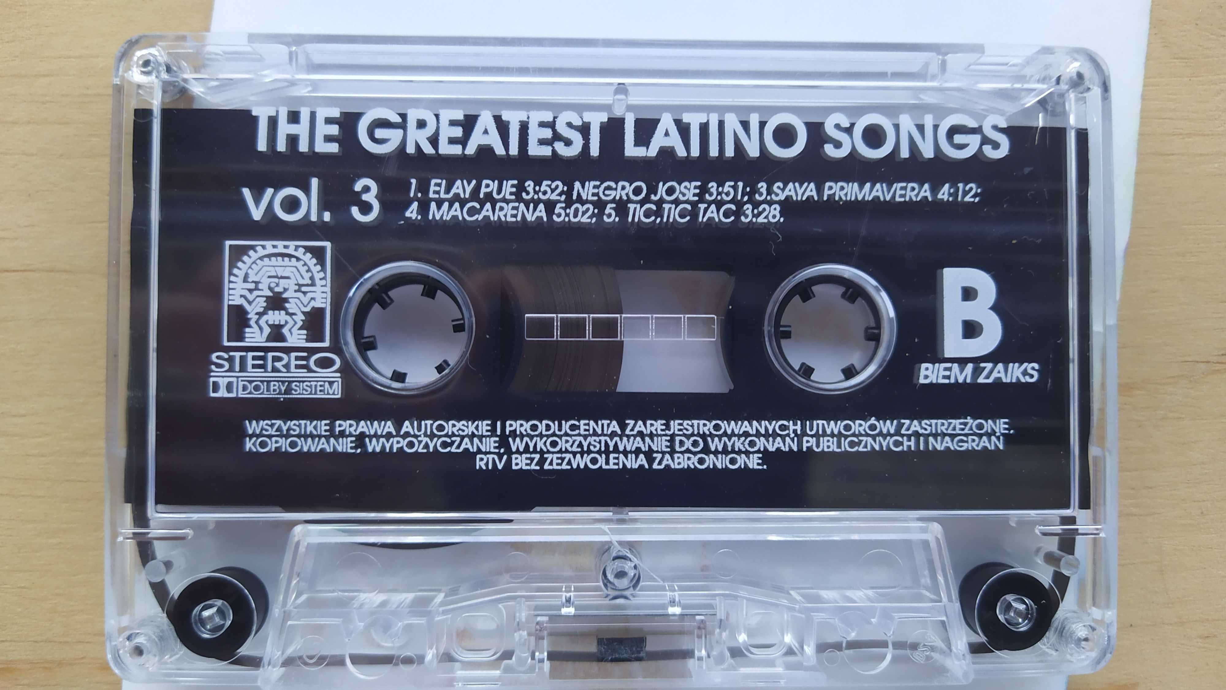 GUANTANAMERA the greatest latino songs vol 3  kaseta MC