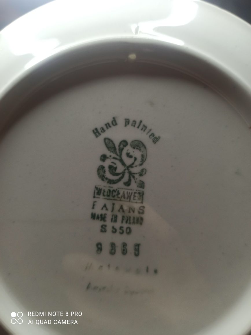 Talerz PRL porcelana