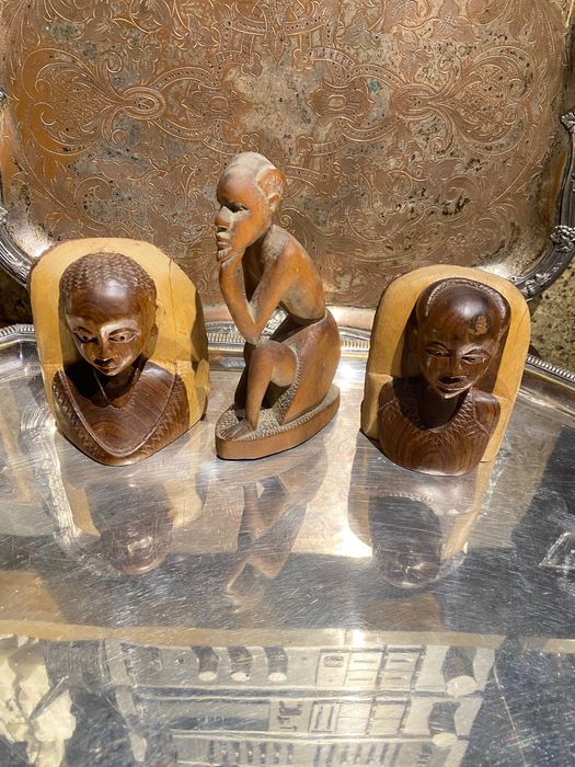 Esculturas Tribais ibinda Anos 60 Cabinda 11 cm