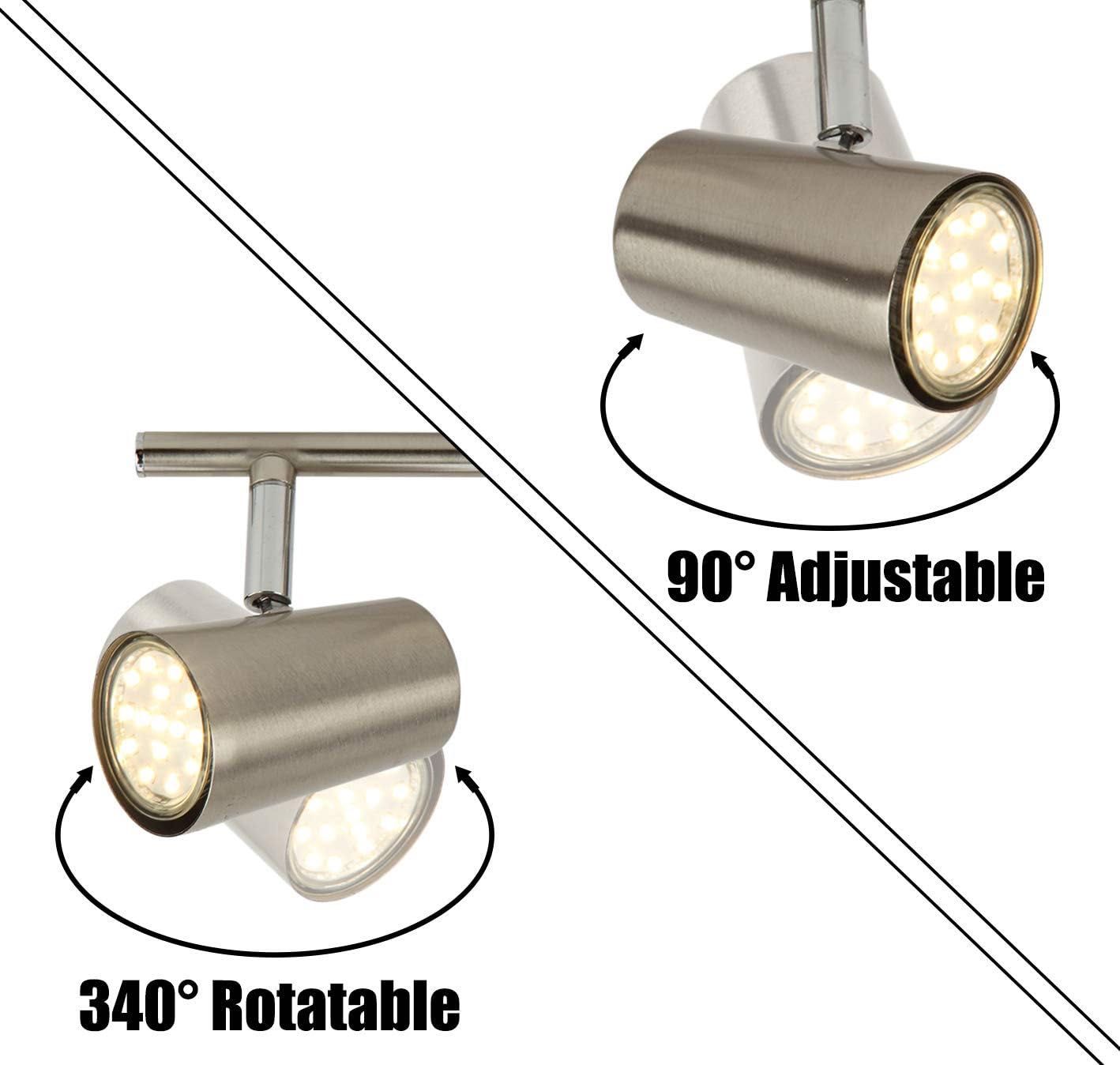 LED Ceiling Spots - 2-punktowy obrotowy pasek z regulowanym kątem