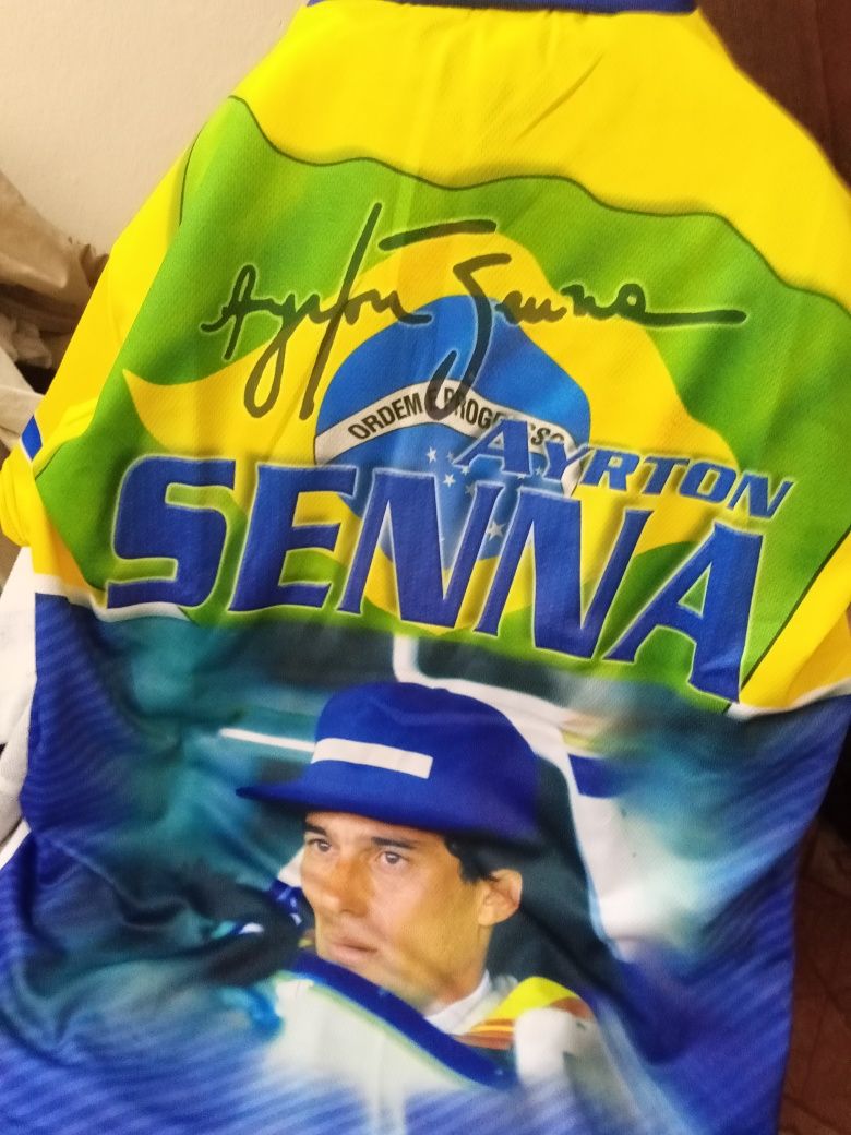 Super oferta,camisetas do super campeão Airton Senna. S M L e XL, nova