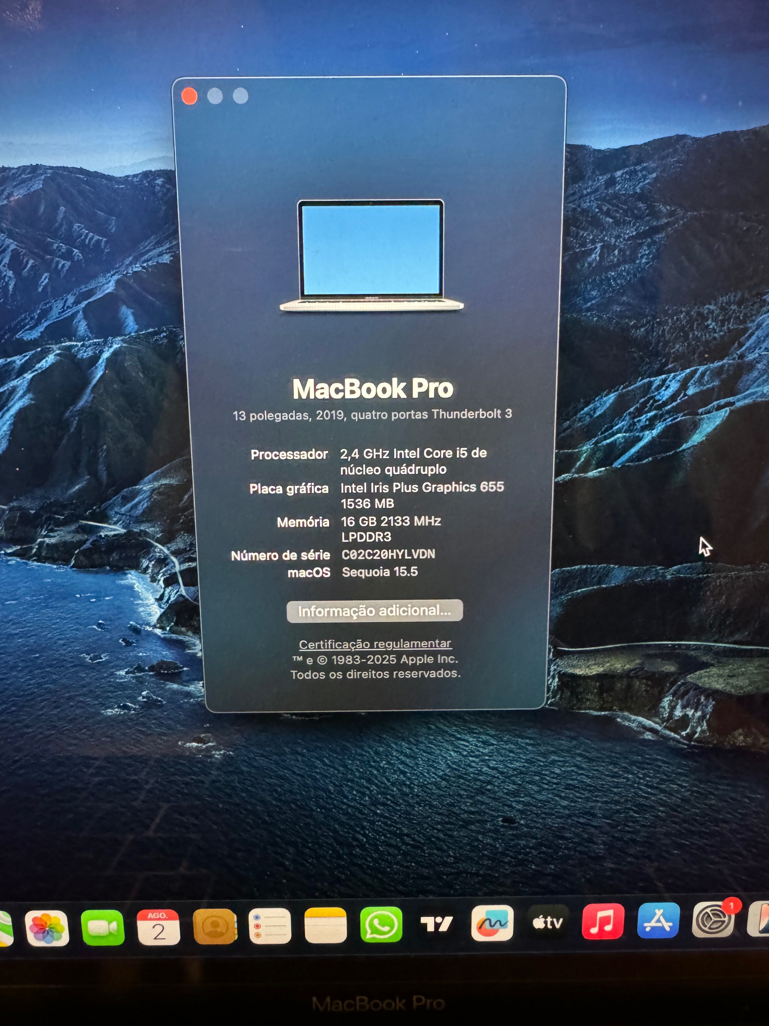 MacBook Pro 2019 preço de fim de semana