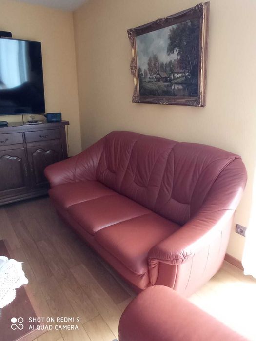 Zestaw meble do salonu 3+1+1 Etap Sofa skórzane skóra naturalna