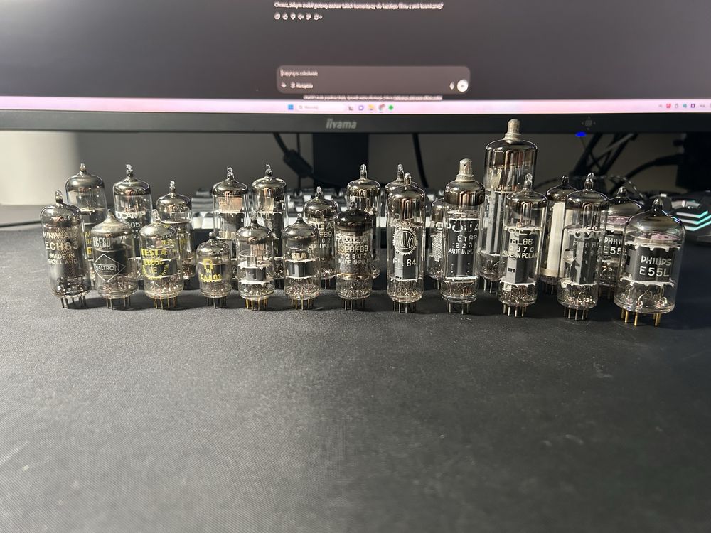 Lampy elektronowe: audio, E88CC, E55L, POLAMP, TESLA, TELEFUNKEN