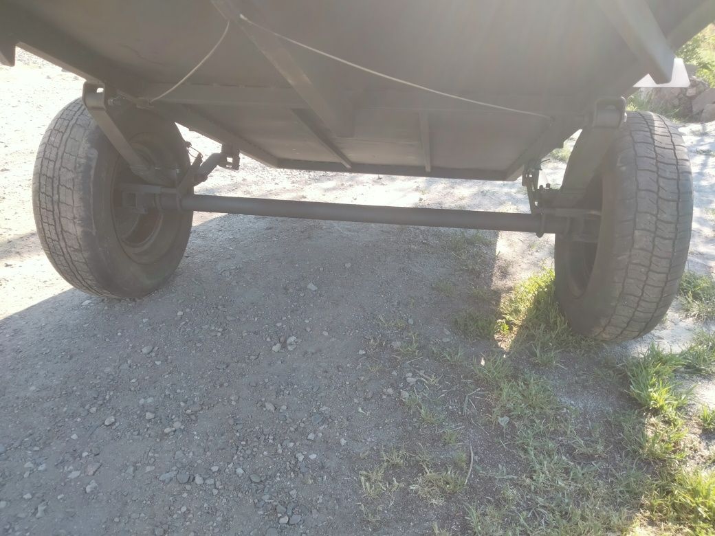 Прицеп до мотоблоку на рисорах