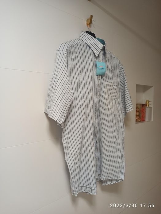 Świetna koszula z krótkim rękawem, 100 procent bawełna