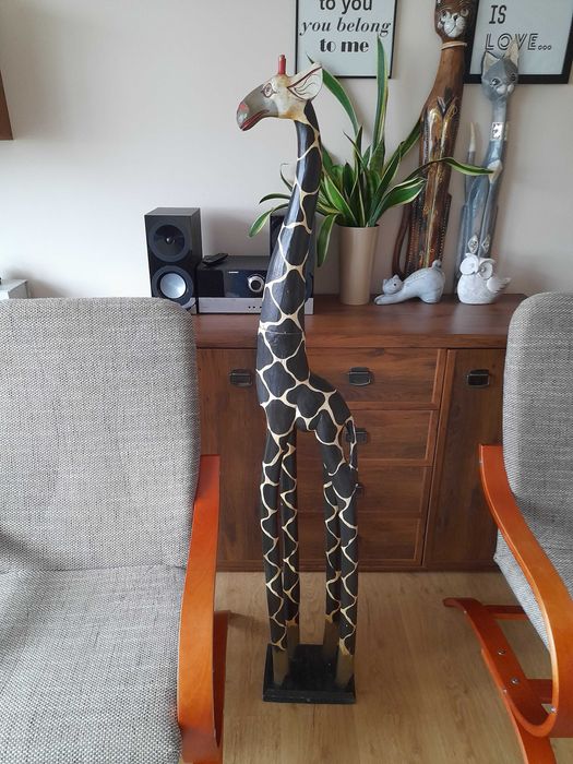 Żyrafa drewniana stan bd