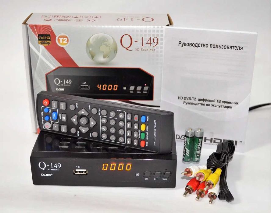 Продам Q-Sat Q-149 IPTV — DVB-T2/C Тюнер Т2 з універсальним пультом Д