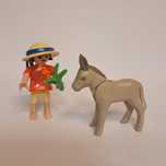 Playmobil dzicko z osłem