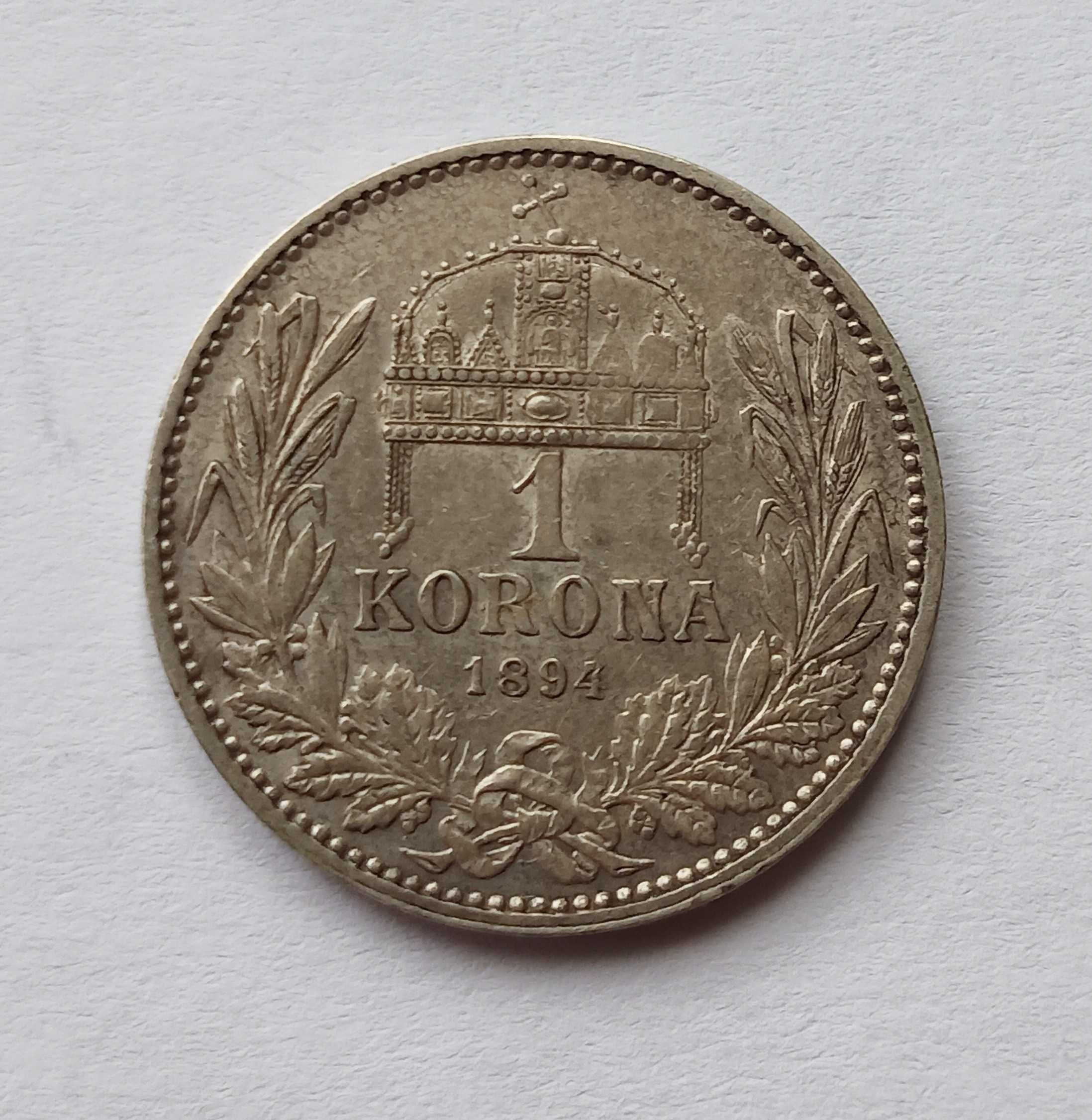 1 крона 1894 р. Австро-Угорщина. Угорський тип