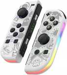 Nintendo Oled joy con led biały nowe