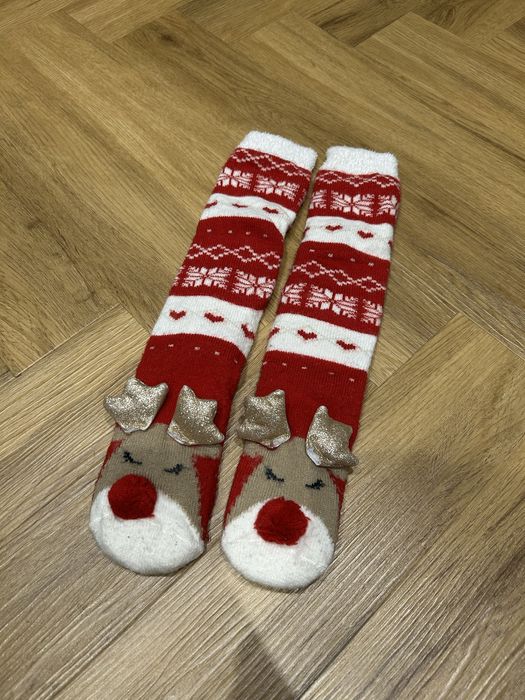 Skarpetki zimowe z motywem renifera