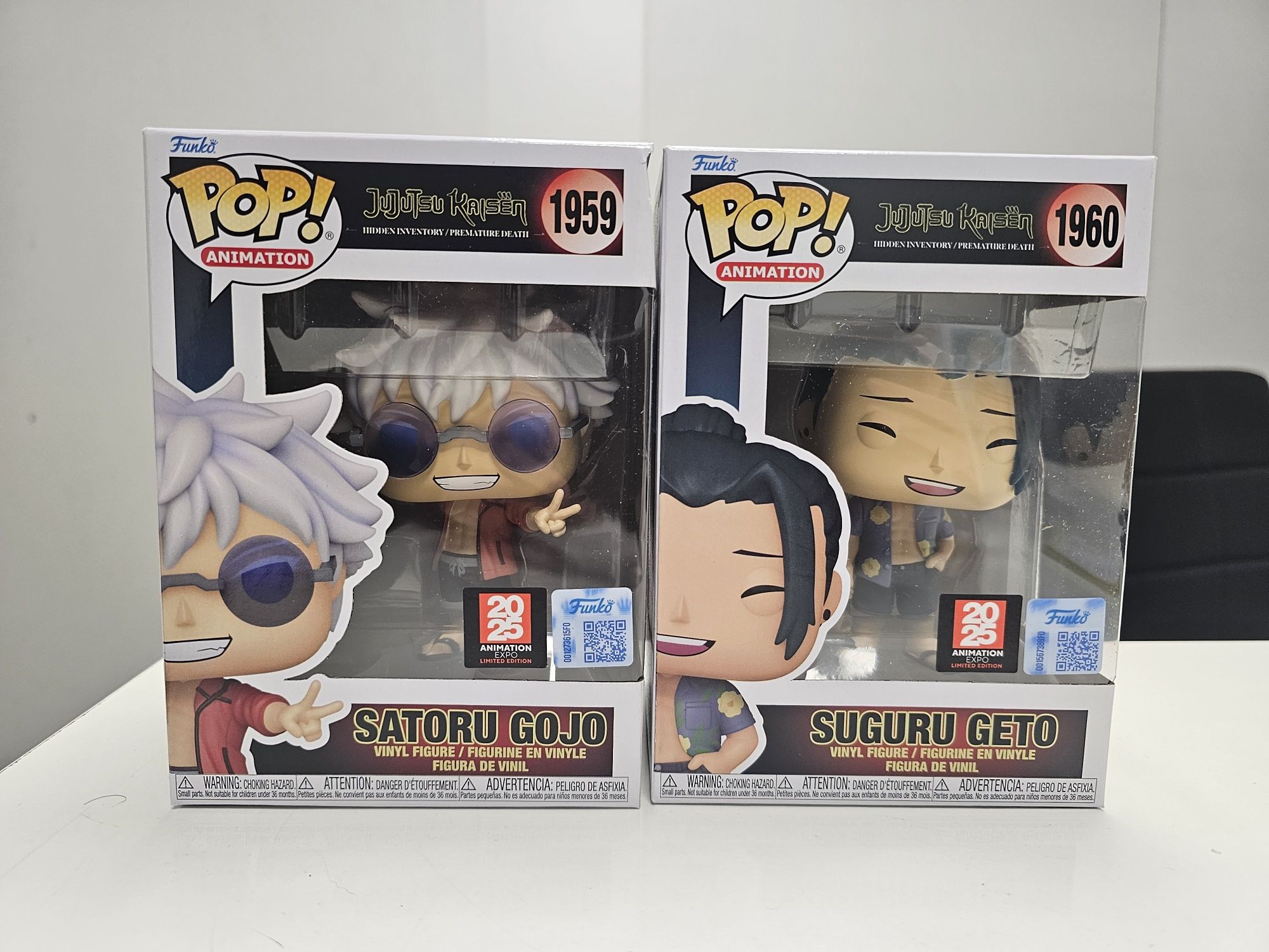 figurki Funko POP Satoru Gojo 1959 i Suguru Geto 1960 Jujutsu Kaisen
