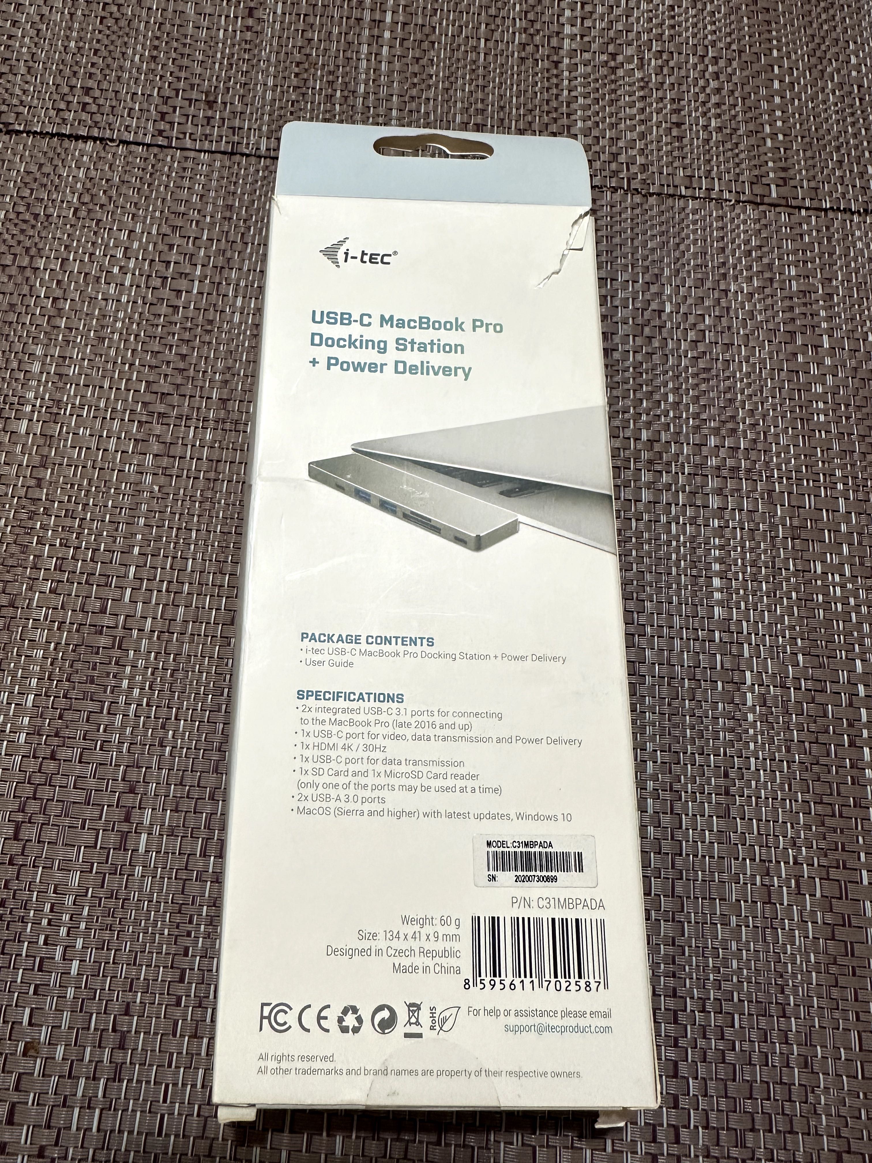 Stacja dokująca i-tec Metal C31MBPADA MacBook Pro USB-C