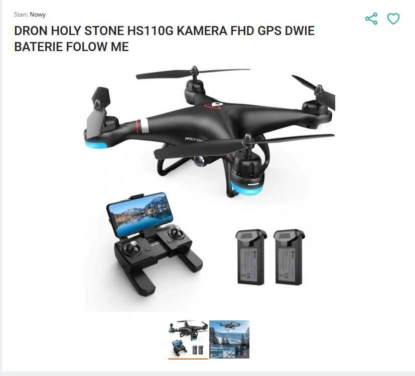 Dron Holy Stone HS110G