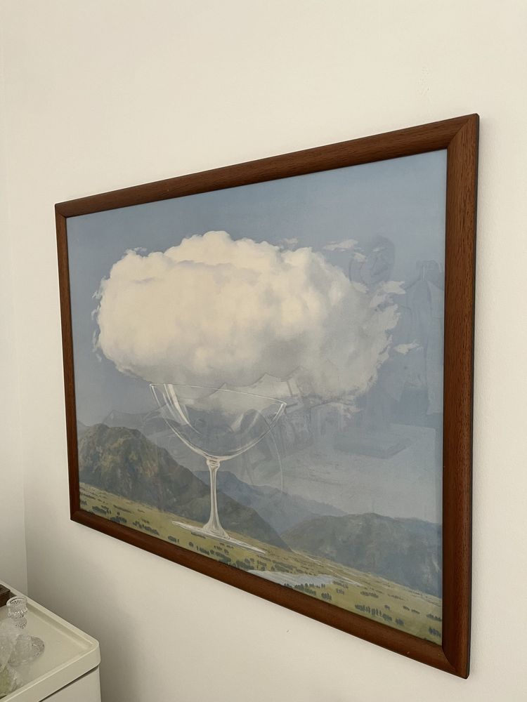 Gravura Magritte com moldura