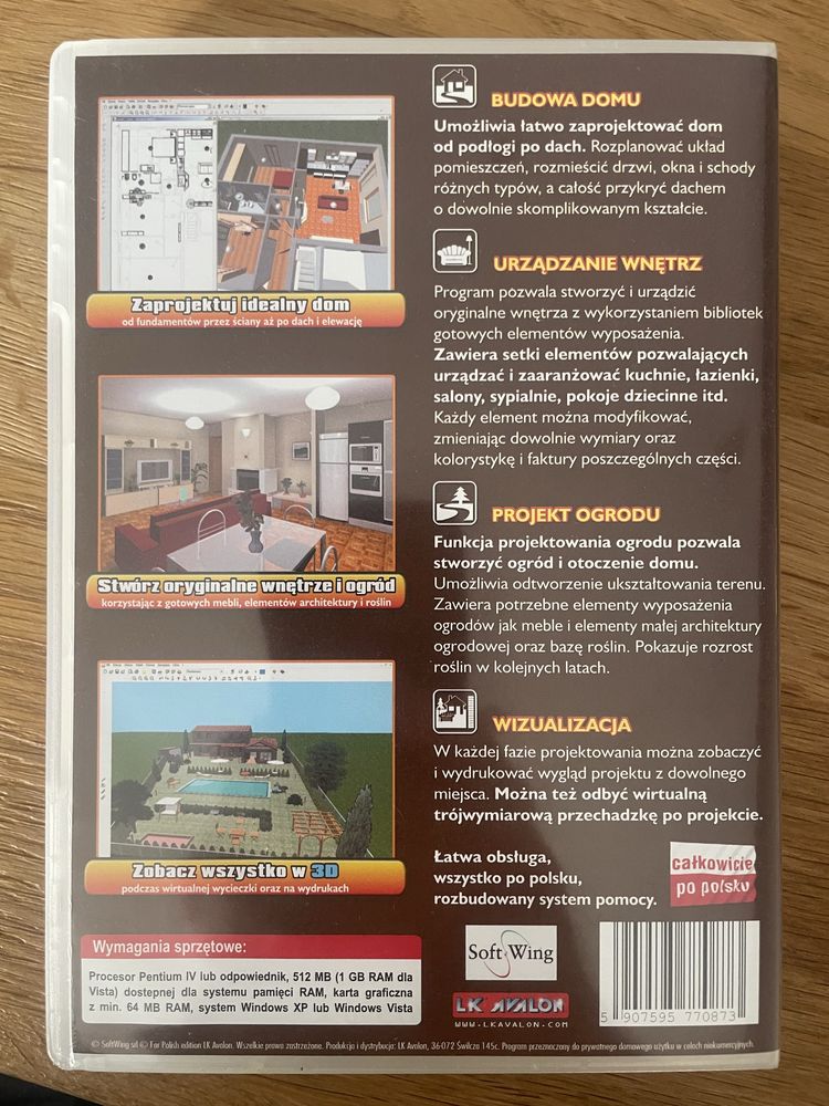 Program komputerowy Projektant 3D dom wnętrze ogród 2.0 PC CD