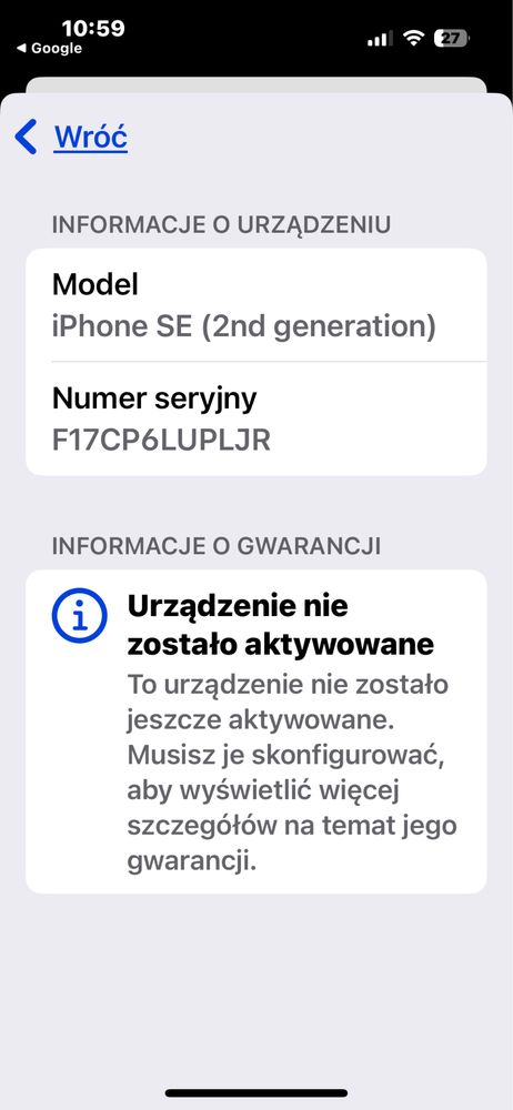 Nowy iPhone Se 2020 nie altywowamy