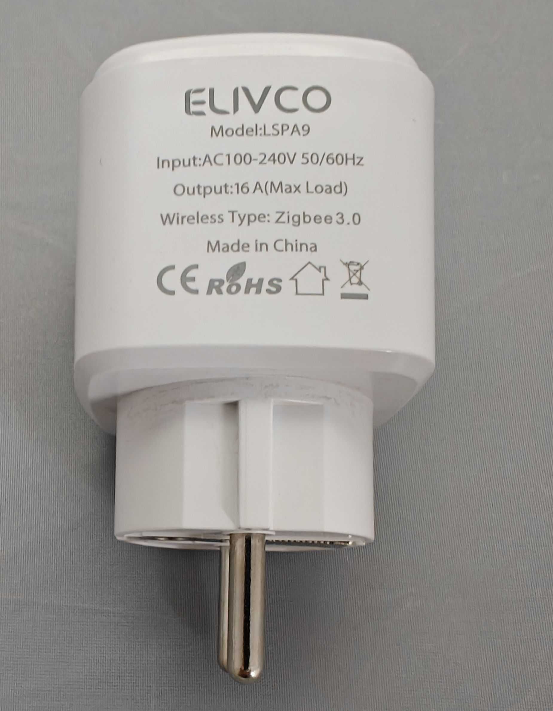 Inteligentne gniazdo Elivco SPA9 Zigbee 3.0, 16A HomeAssistant