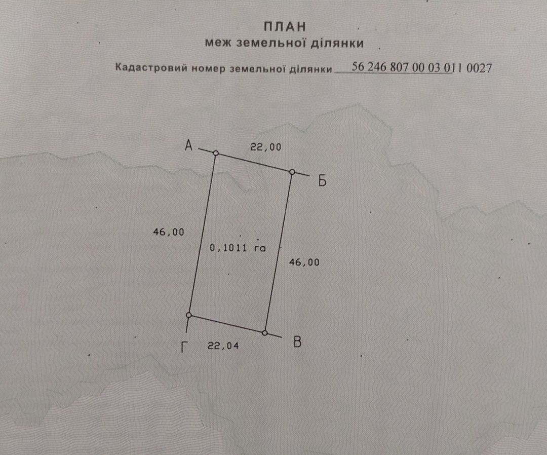Продам земельну ділянку