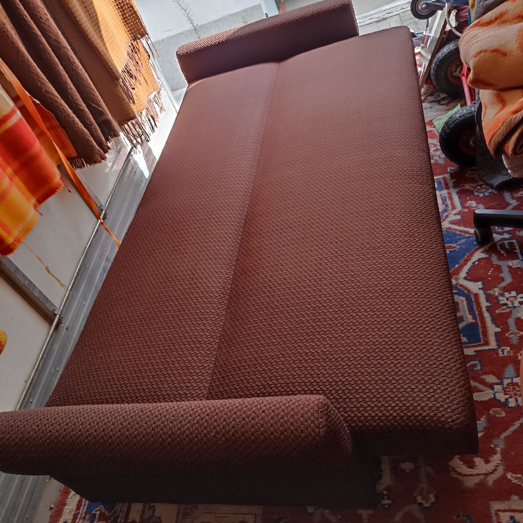 Wersalka sofa brązowa