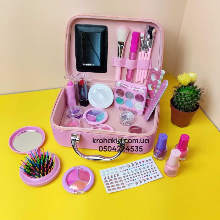 Дитяча косметика в сумочці Єдиноріг 25 предметів помада тіні лаки