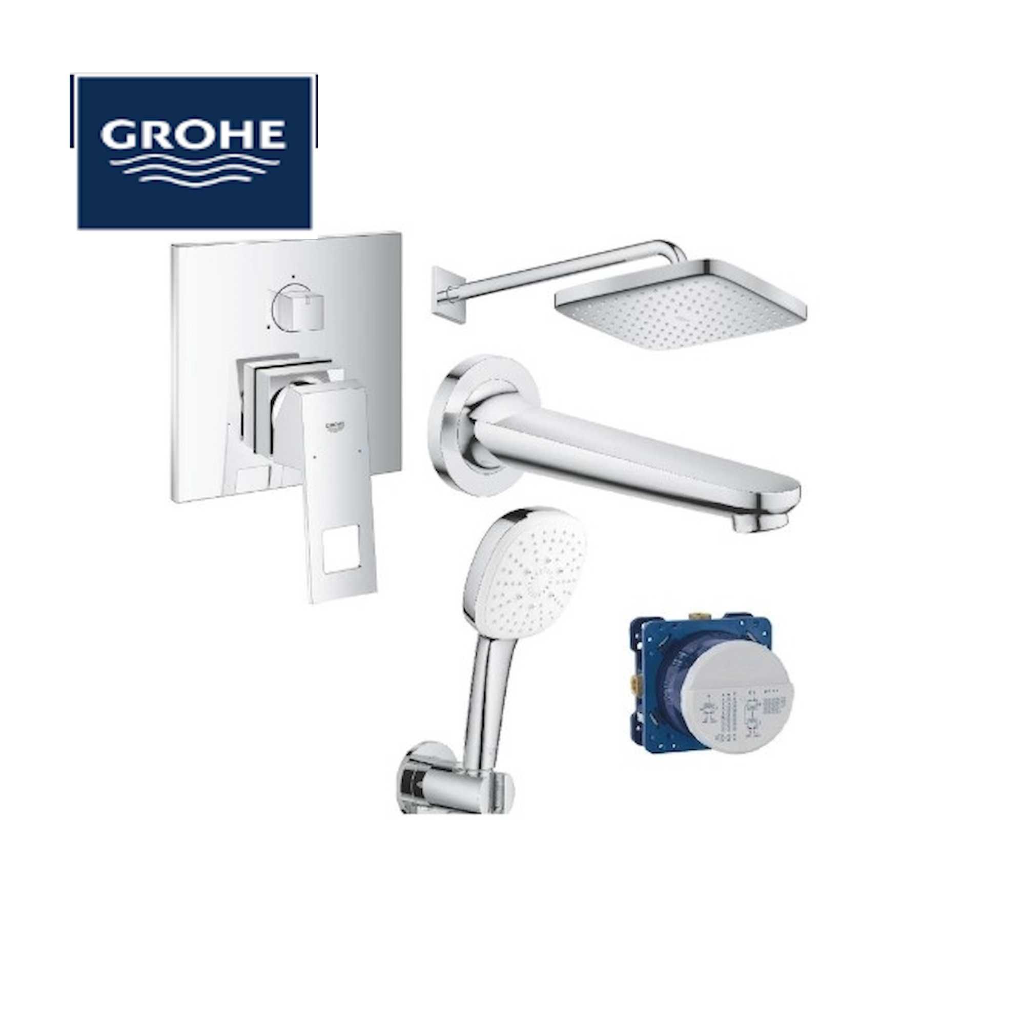 Grohe Набір змішувачів прих. монтажу 5 в 1 Eurocube UA26417SC0L