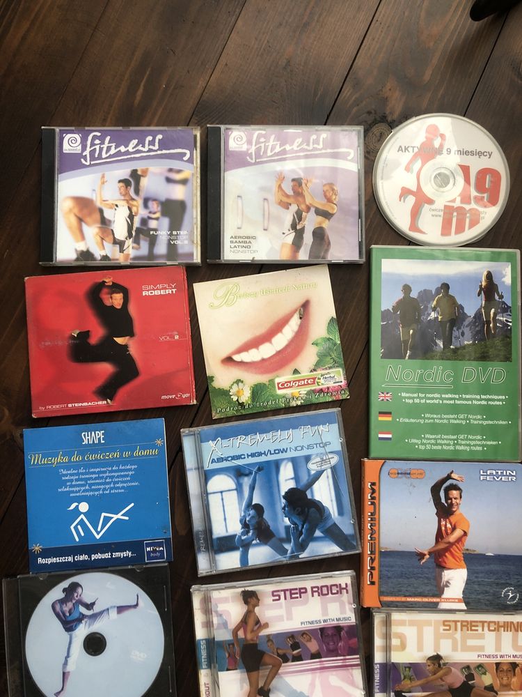 Zestaw plyt fitness CD DVD