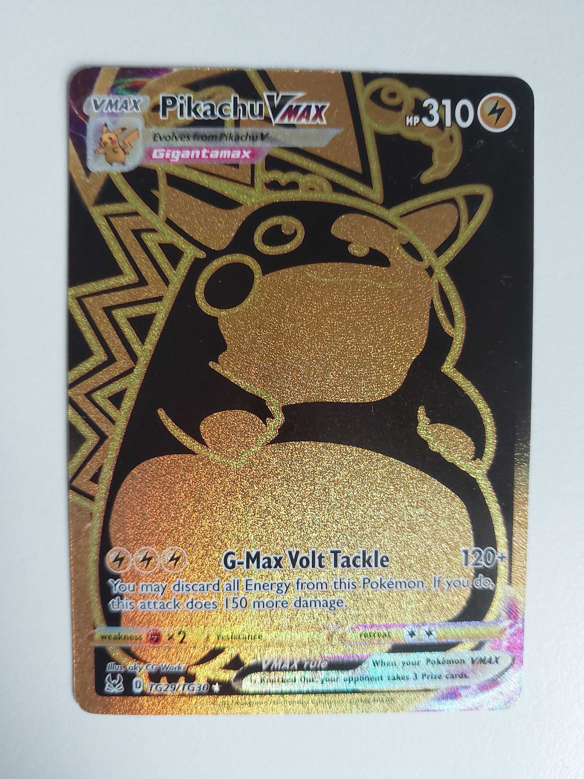 Karta Pokemon Pikachu VMAX - TG29/TG30 Secret Rare