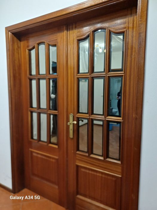 Conjunto de 2 portas de vidro