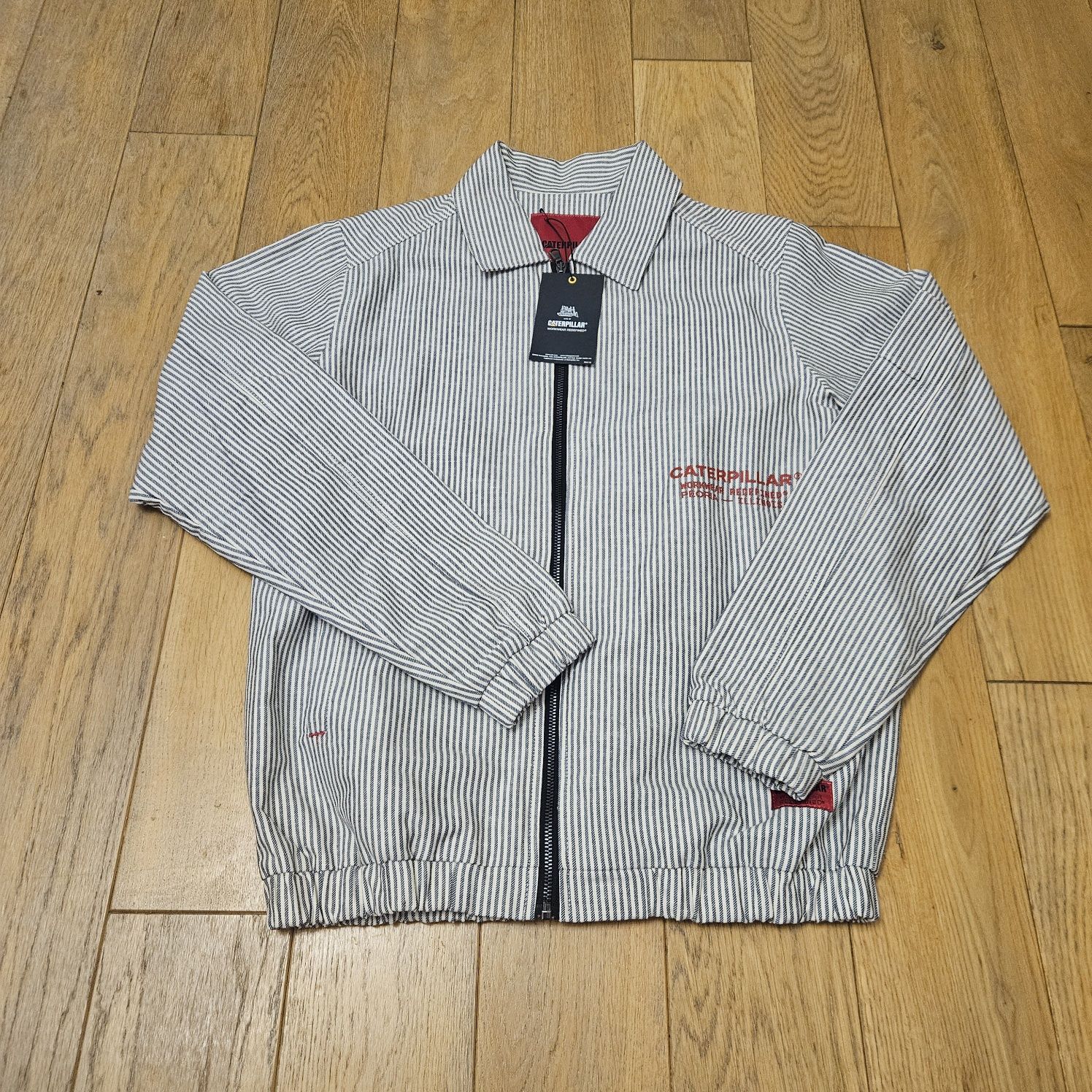 Nowa kurtka bomberka w paski Caterpillar CAT Workwear