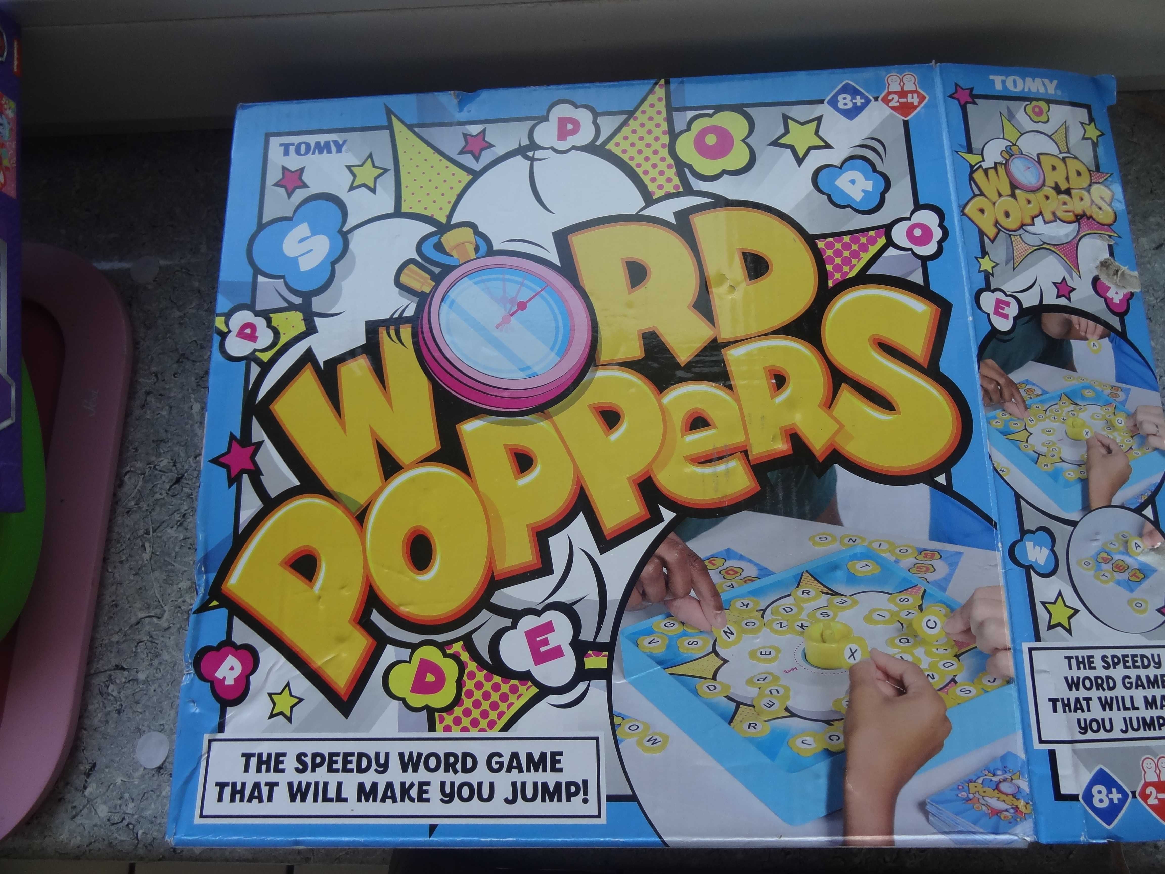 TOMY Games Word Poppers - Race to Make Words Before Timer Board Pops