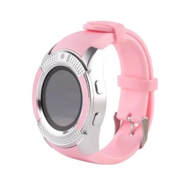 Годинник дитячий Smart watch V8 розовый с камерой и sim-картой