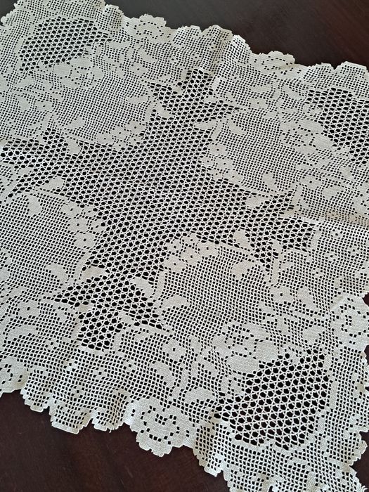 Renda de croché, feito à mão