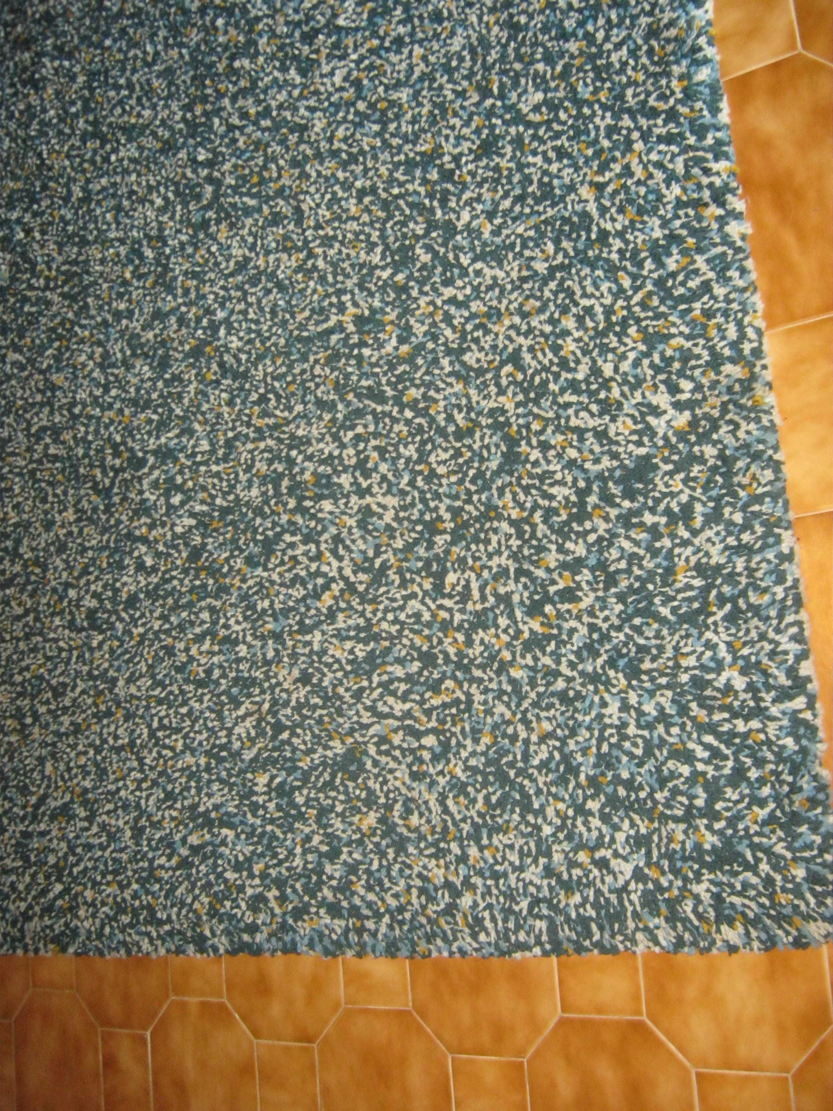 3x tapete azul qualidade espessa