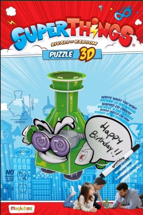 Extra zestaw zabawek super things zings puzzle 3d Minionki  sonic